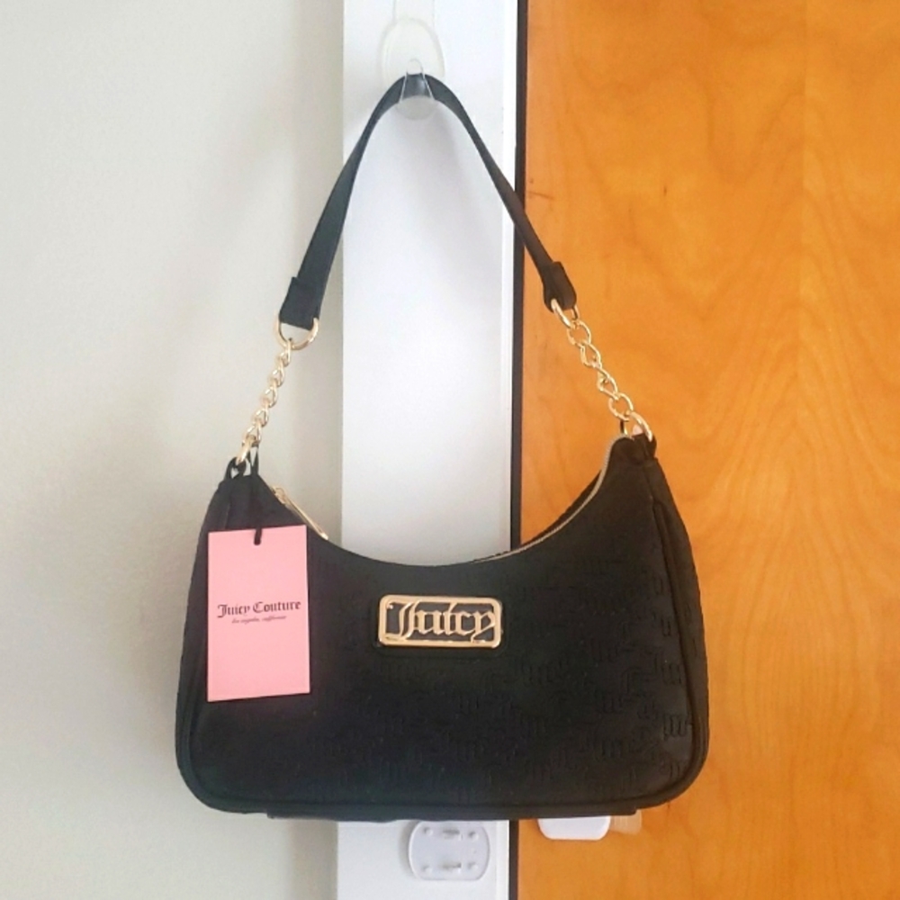 Juicy Couture GP liquorice statement shoulder bag